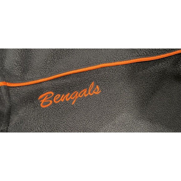 NFL Team Apparel Reebok Women’s Cincinnati Bengals Full Zip Fleece Jacket SZ M - Picture 6 of 7